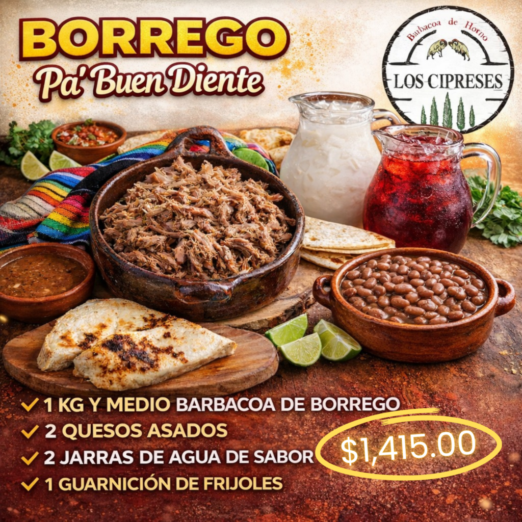 Barbacoa de borrego al horno en Las Vigas